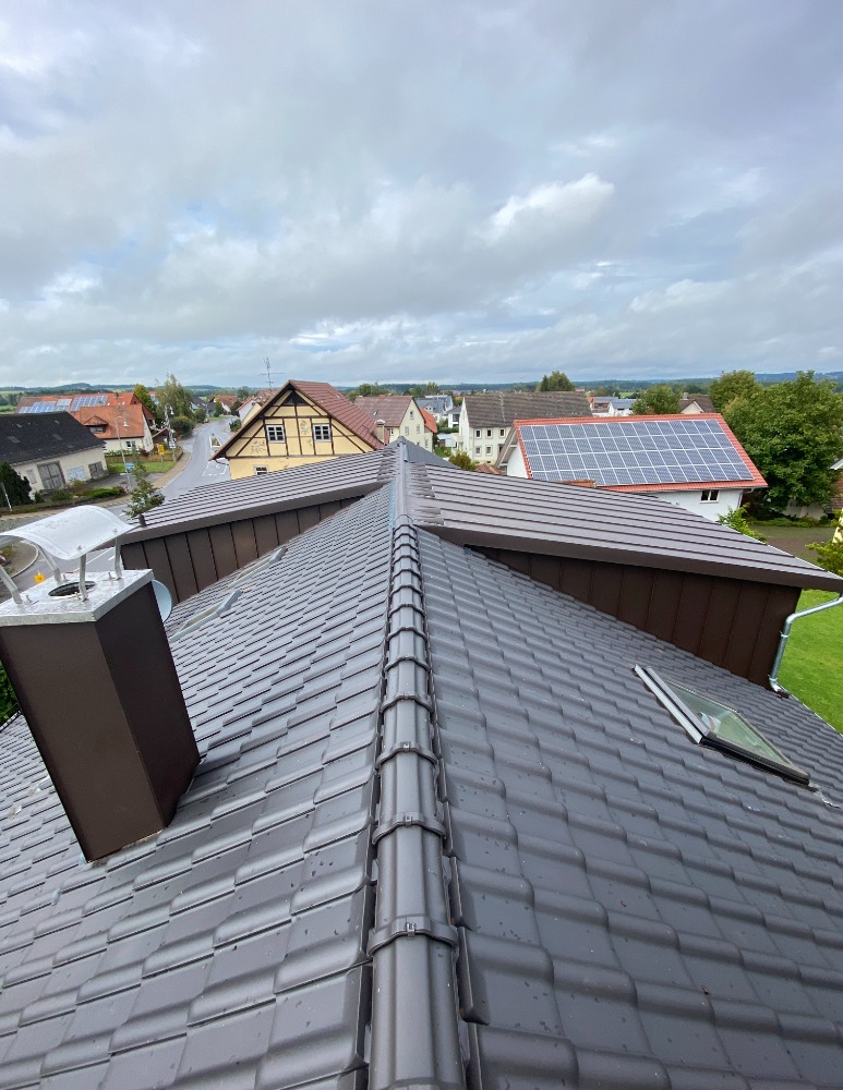 Flaschnerei Pfullendorf – Metalldach Aufsicht, Flaschnerei Wenk Bodenseeregion